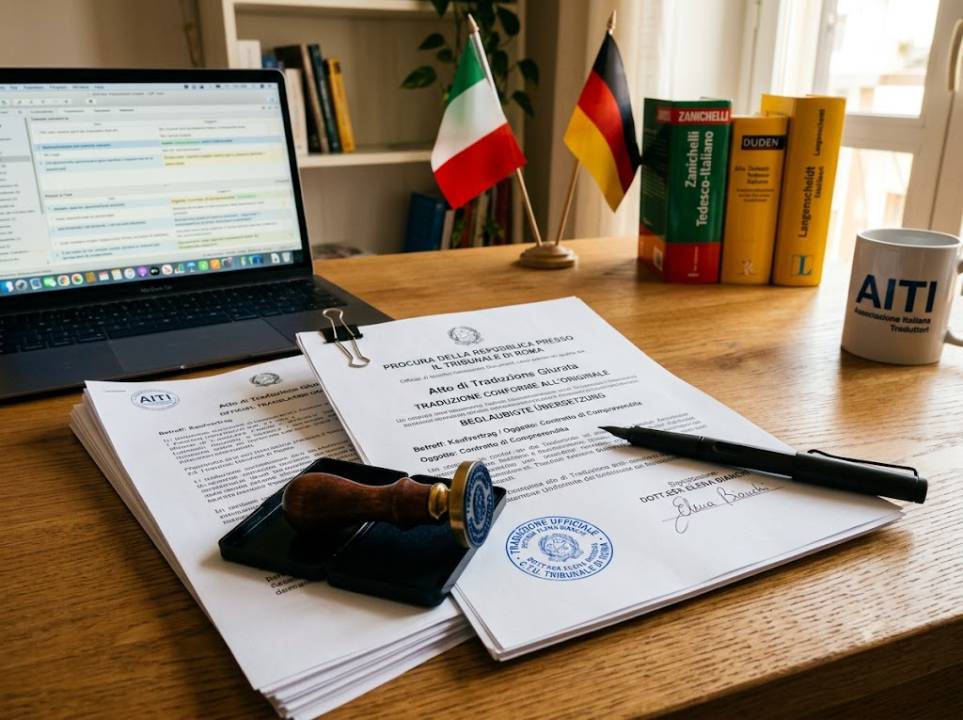Beglaubigte Übersetzung Italienisch-Deutsch erklärt